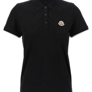Logo patch polo shirt