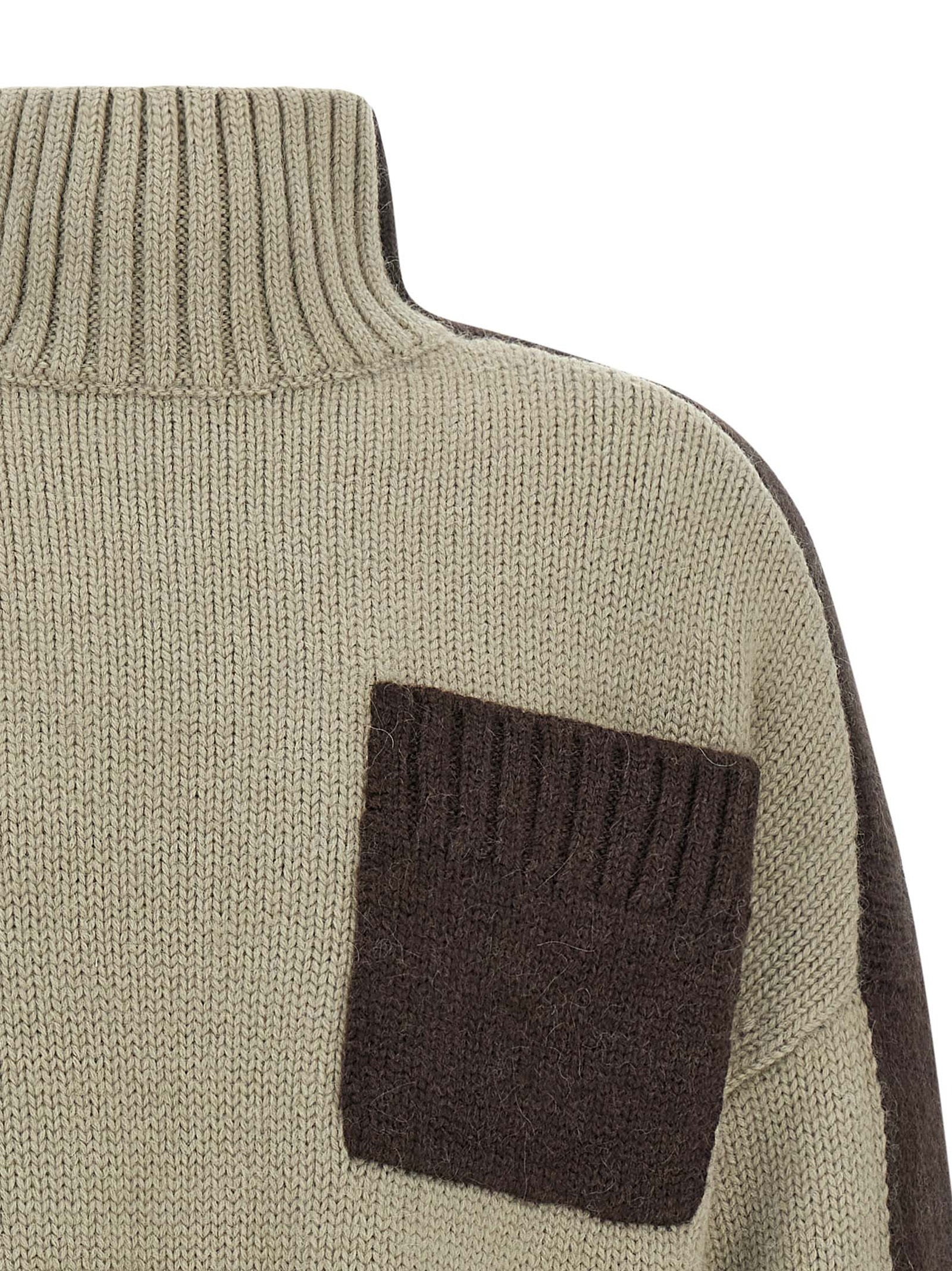 'Two Tone Patch Pocket' sweater - immagine 3
