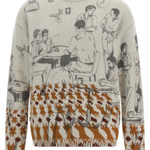 Jacquard pattern sweater