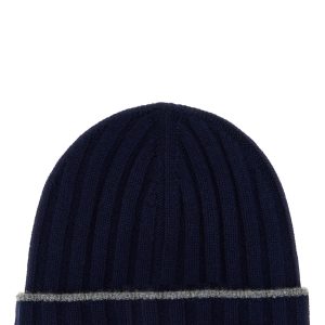 Cashmere turn-up beanie