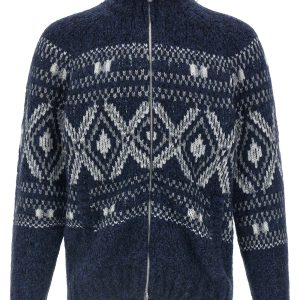 'Geometric Jacquard' cardigan