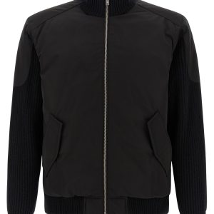 'Magnus Knit Hybrid' bomber jacket