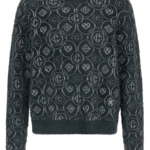 'Fluffy Monogram' sweater