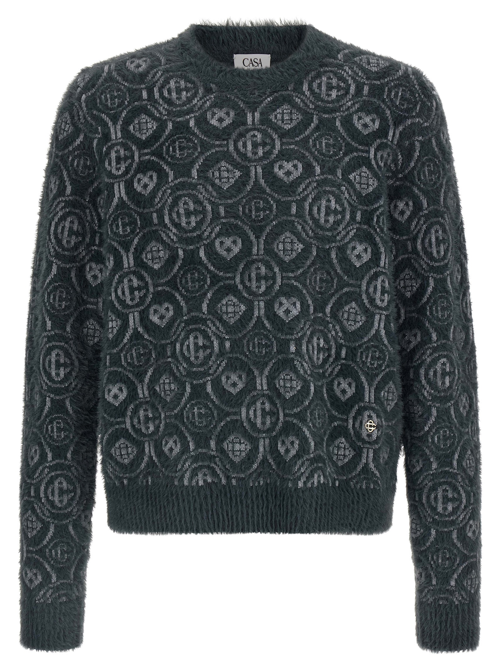 'Fluffy Monogram' sweater