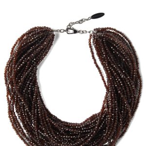 Glass and silver chocker