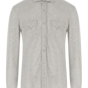 Piqué cotton shirt