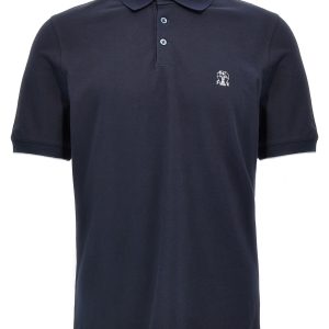 Logo piqué polo shirt