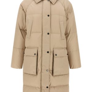 'Shiny Zipper Pull' down jacket