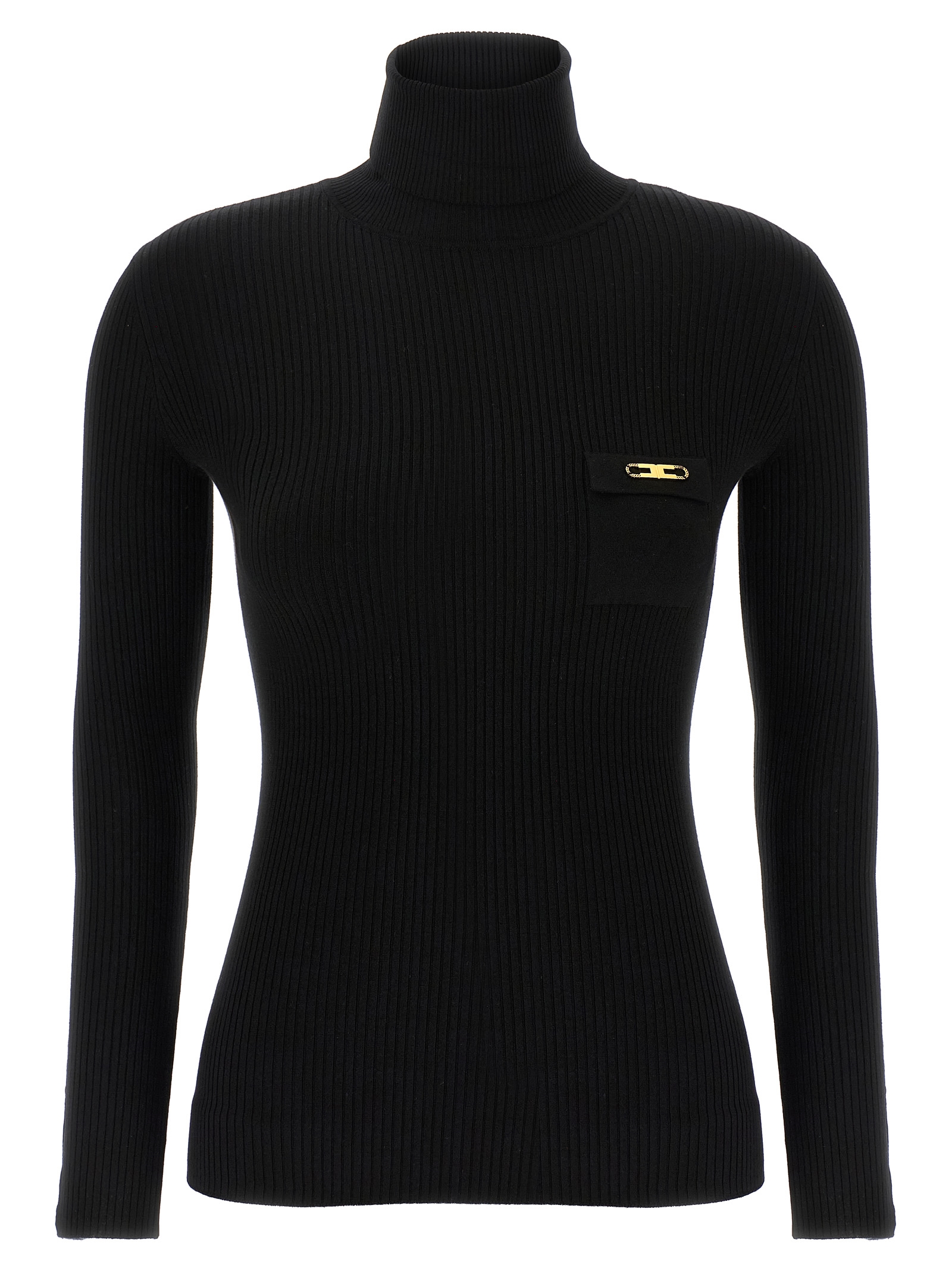 Ribbed turtleneck sweater