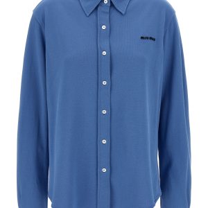 Piqué cotton shirt