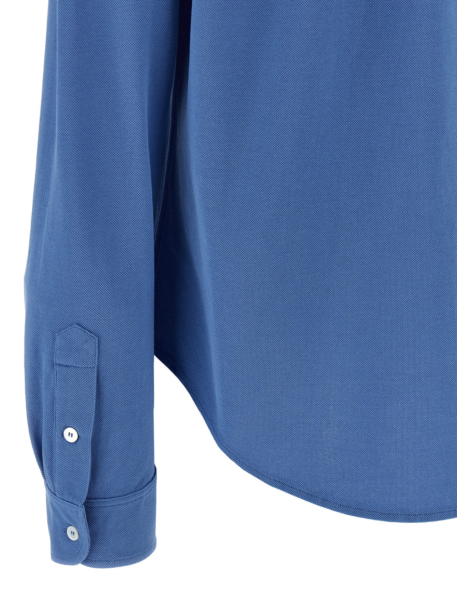 Piqué cotton shirt - immagine 4