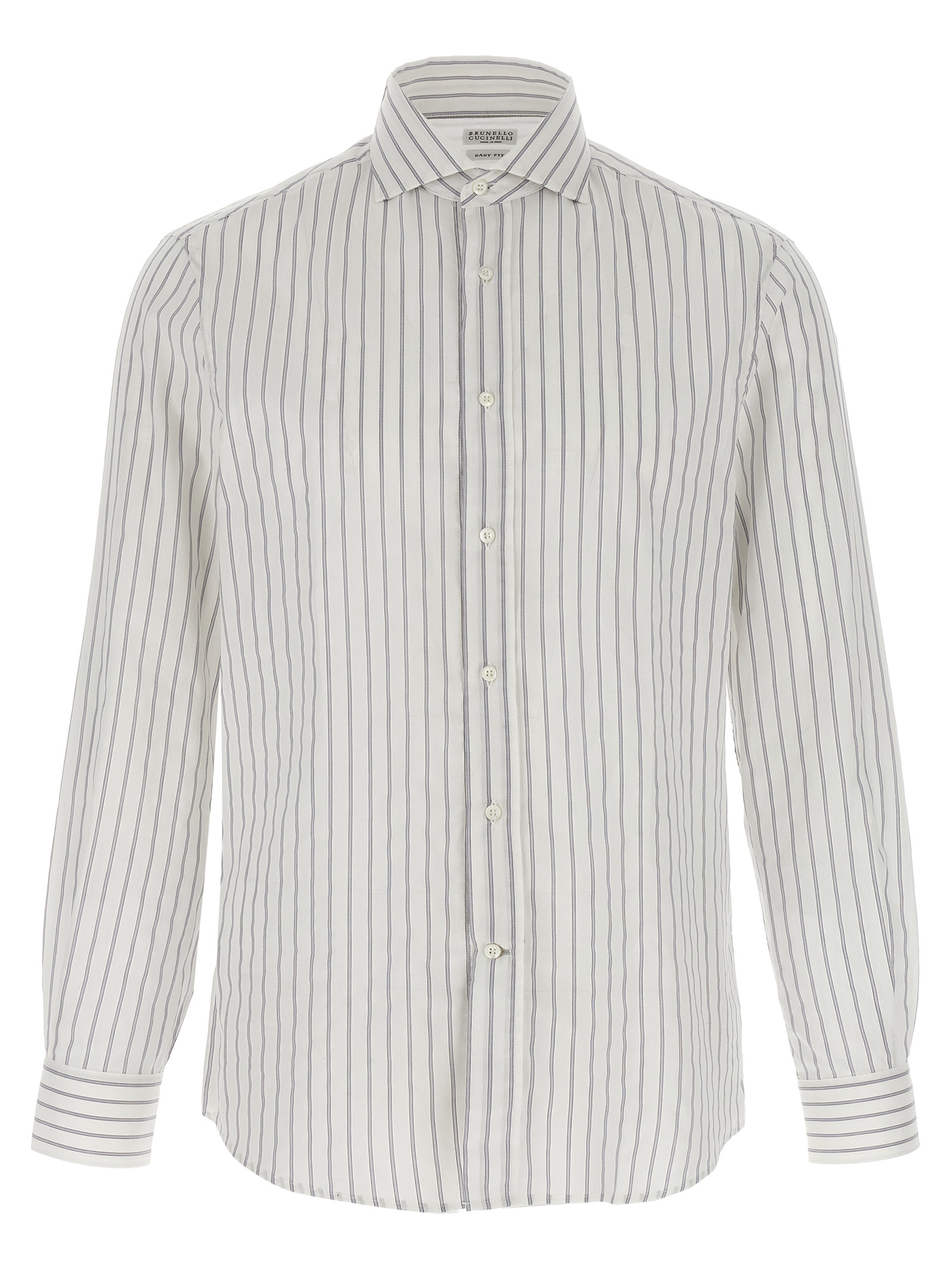 Striped canvas shirt