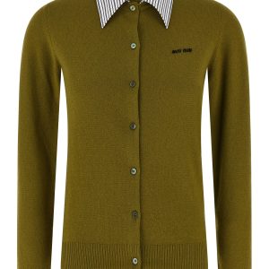 Shirt collar cardigan