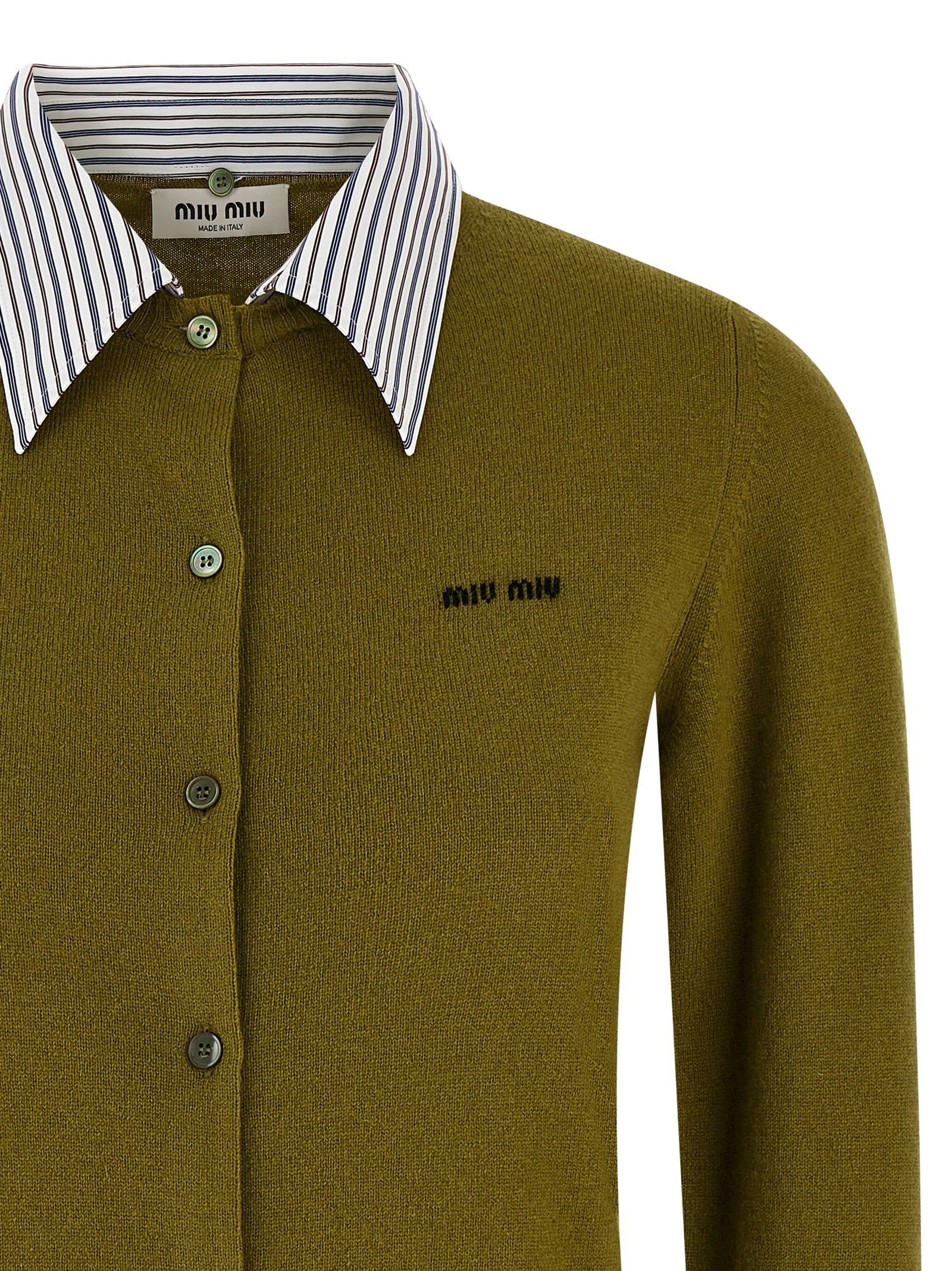 Shirt collar cardigan - immagine 4