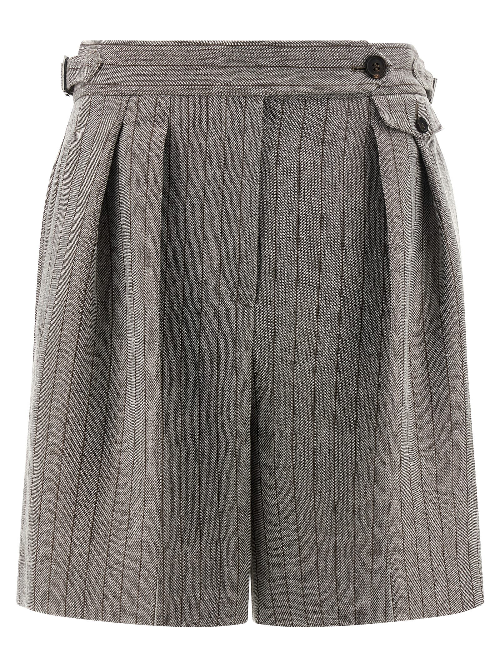 Herringbone bermuda shorts