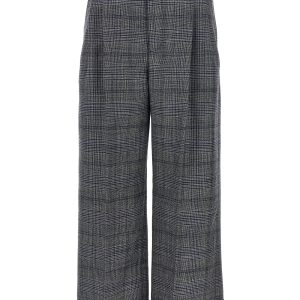 Pied de poule wool pants