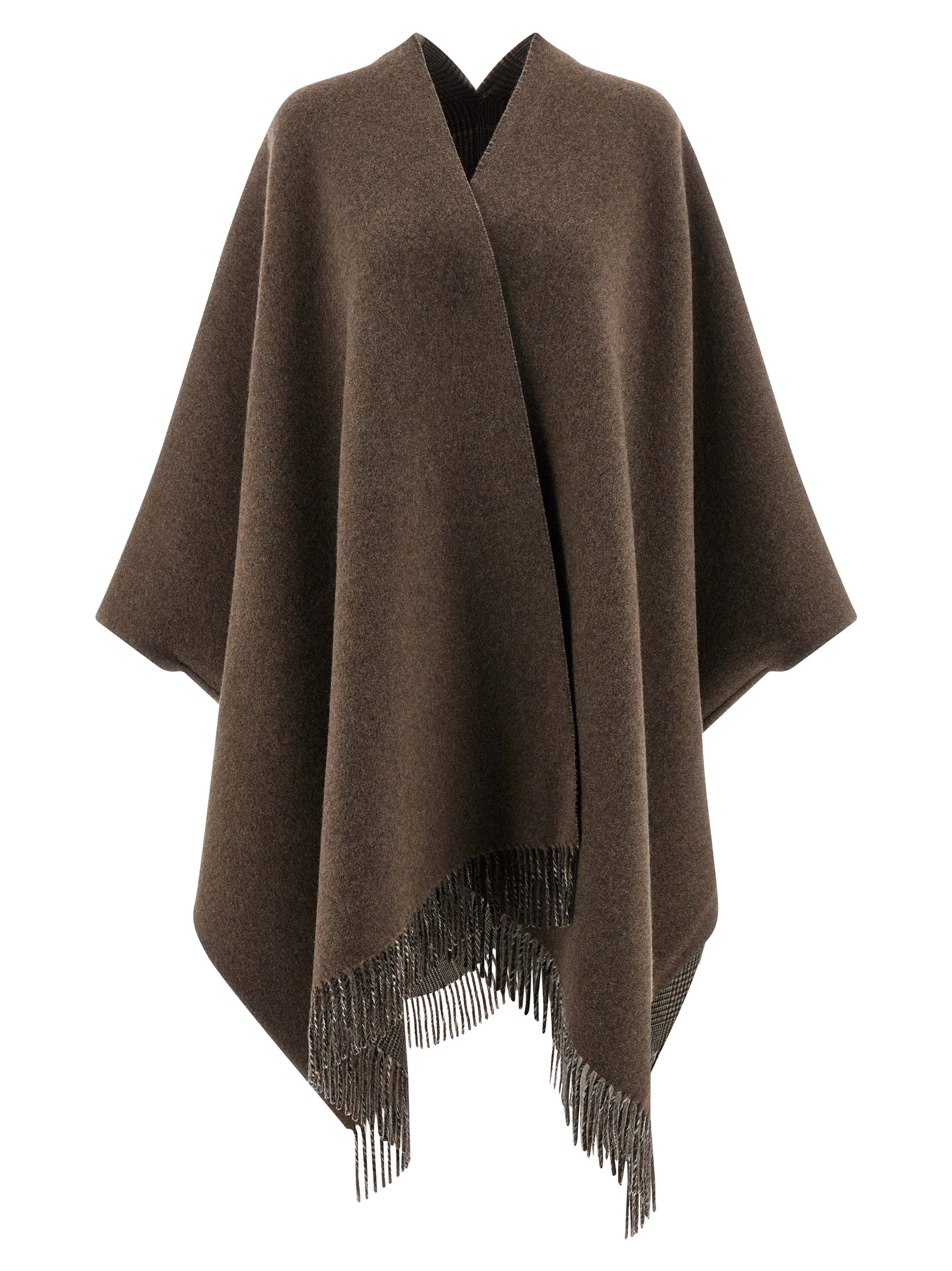 Cashmere reversible poncho - immagine 2