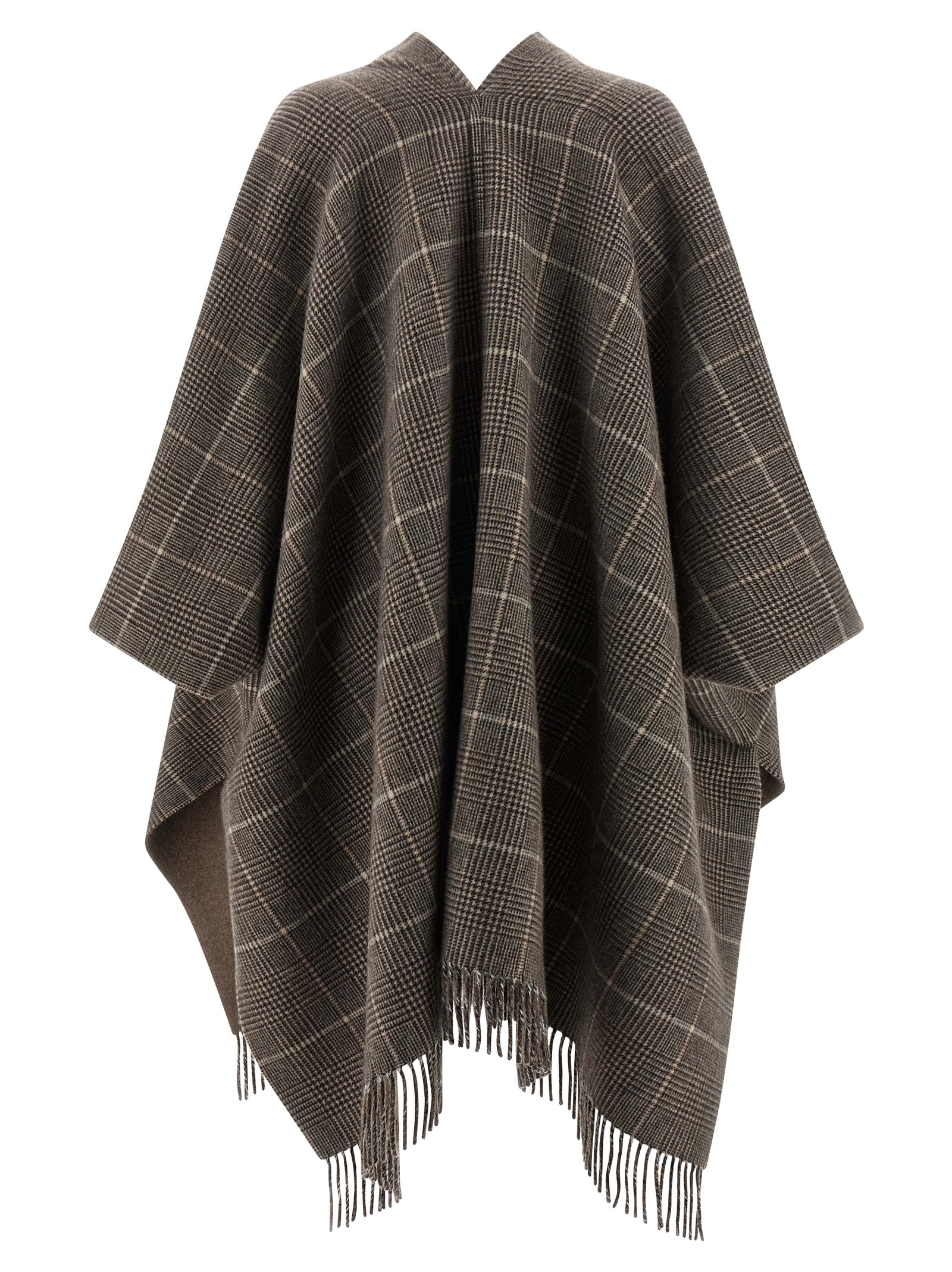 Cashmere reversible poncho - immagine 3