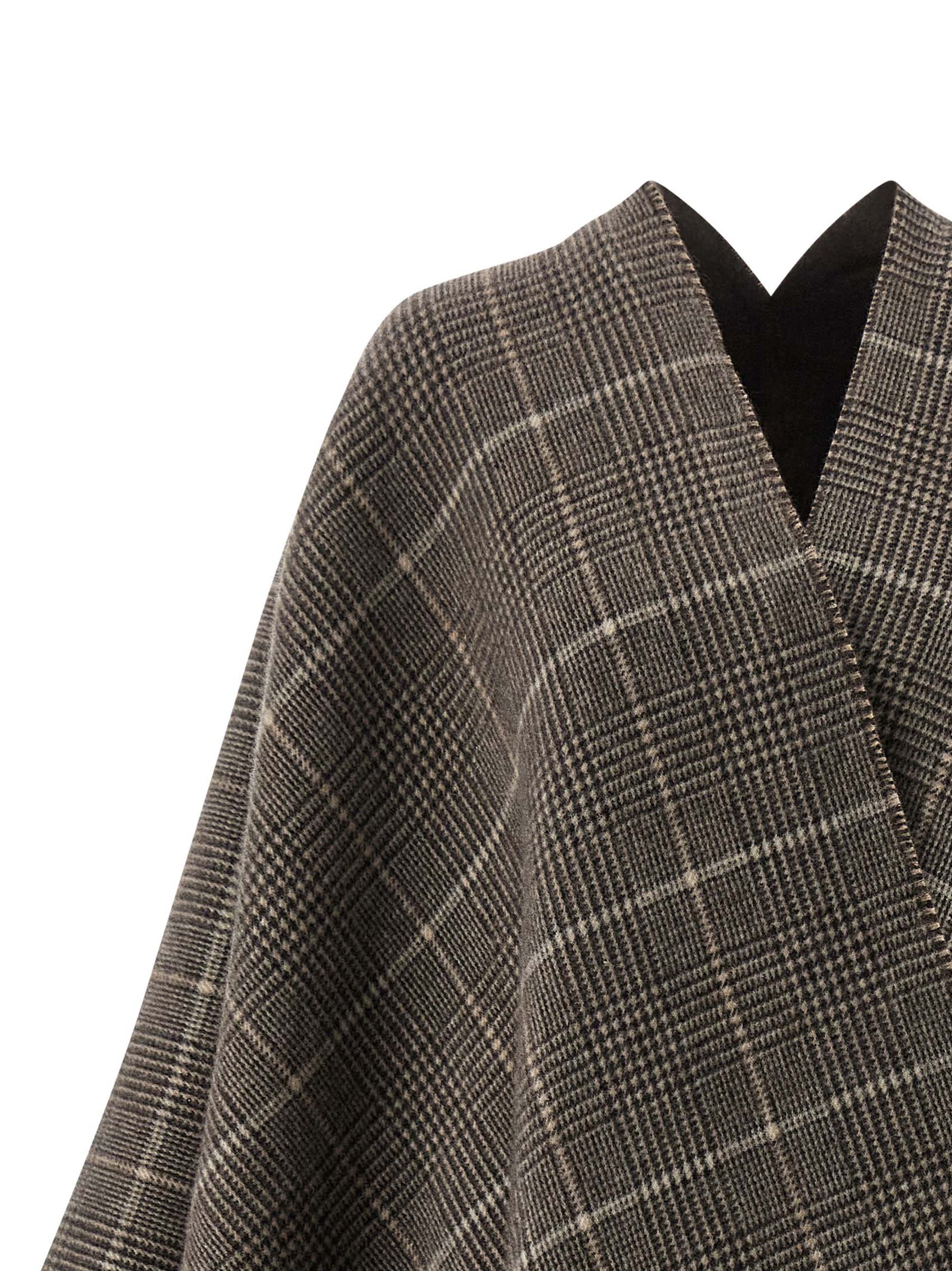 Cashmere reversible poncho - immagine 4