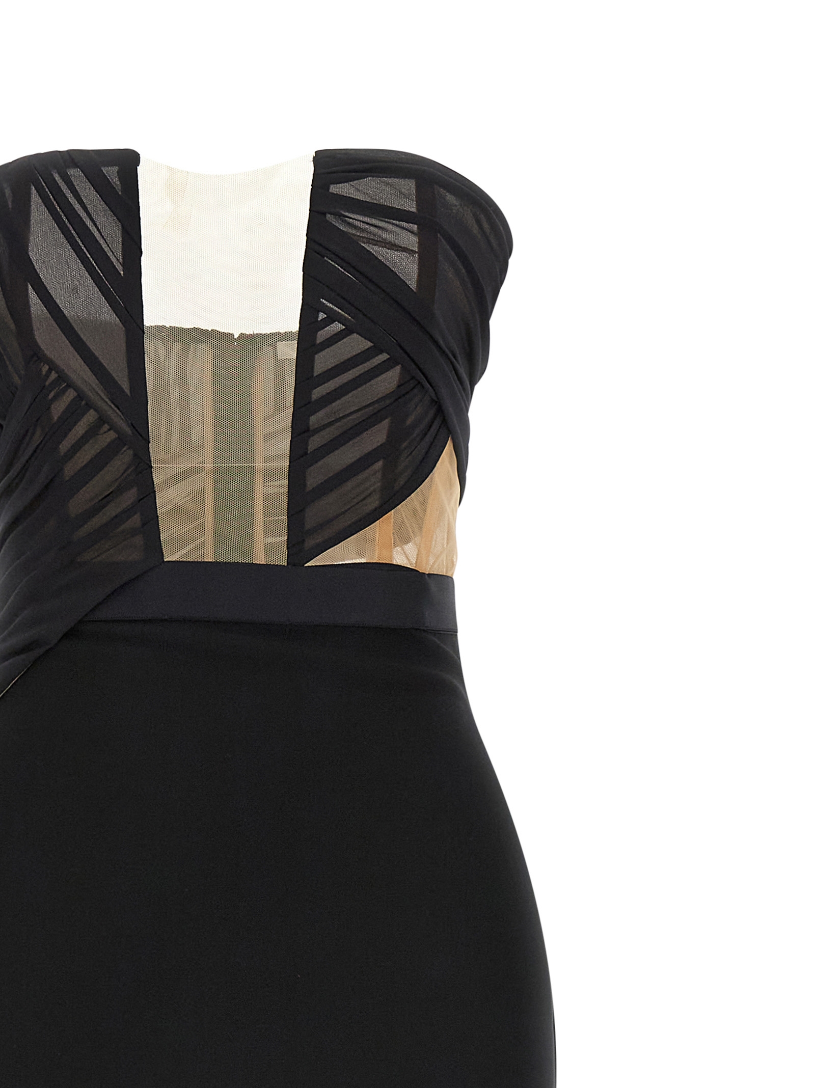 'Corsetted Draped Maxi' dress - immagine 3