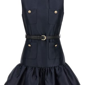 'Navy Taffeta Mini' dress