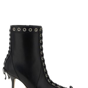 'Crystalized Corset' ankle boots