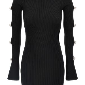 'Cut-Out Crystal Bow' dress