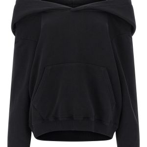 Off-shoulder hoodie
