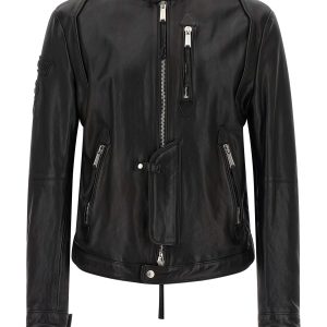 Dsquared2 x Ducati capsule leather jacket