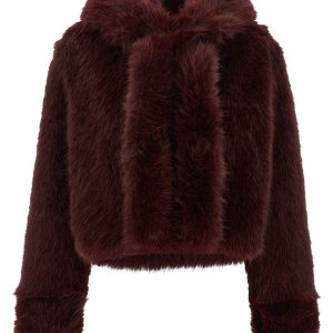 Cropped eco fur