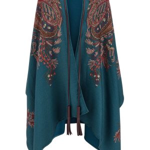 Floral paisley cape