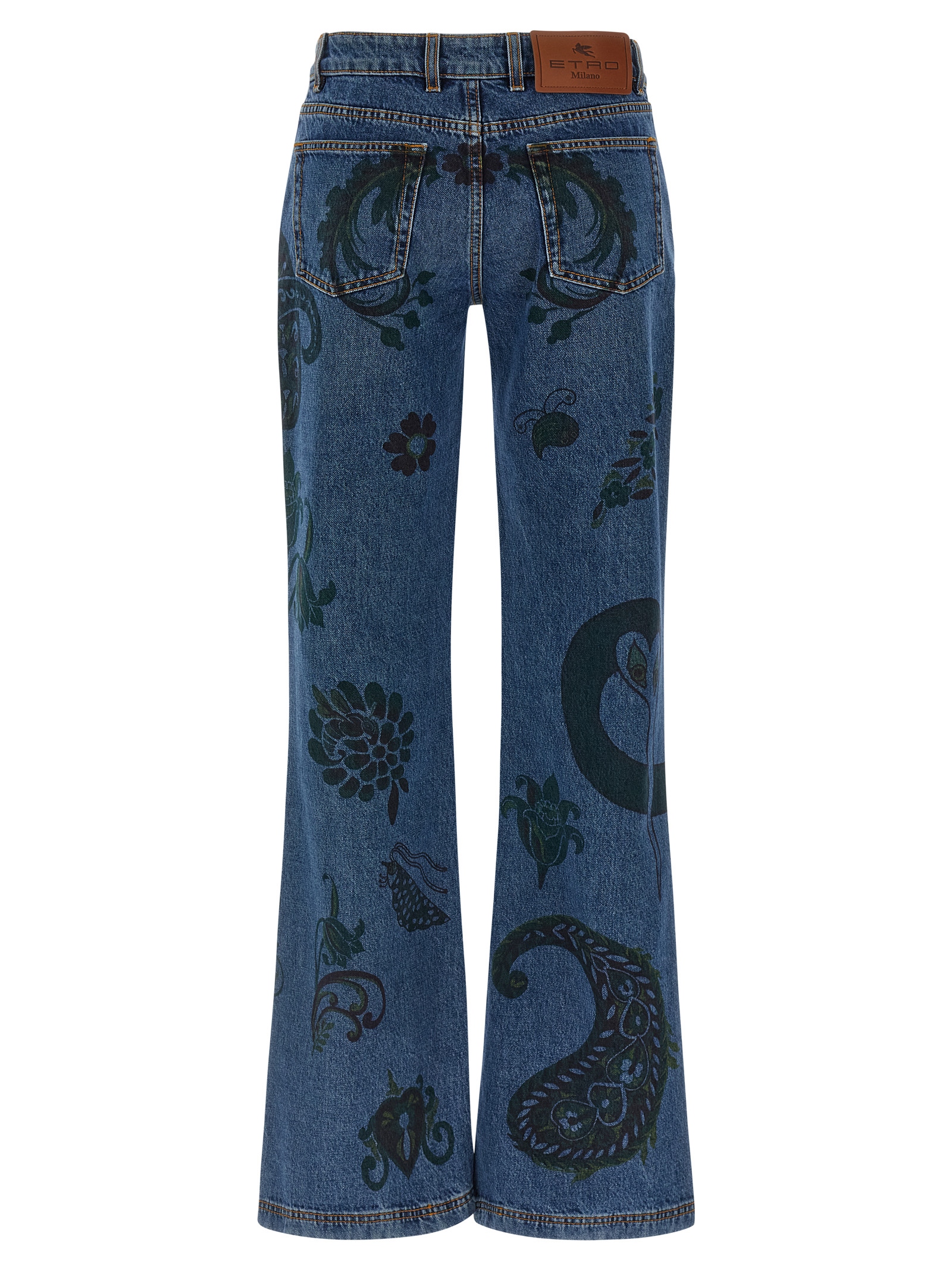 Paisley print jeans - immagine 2