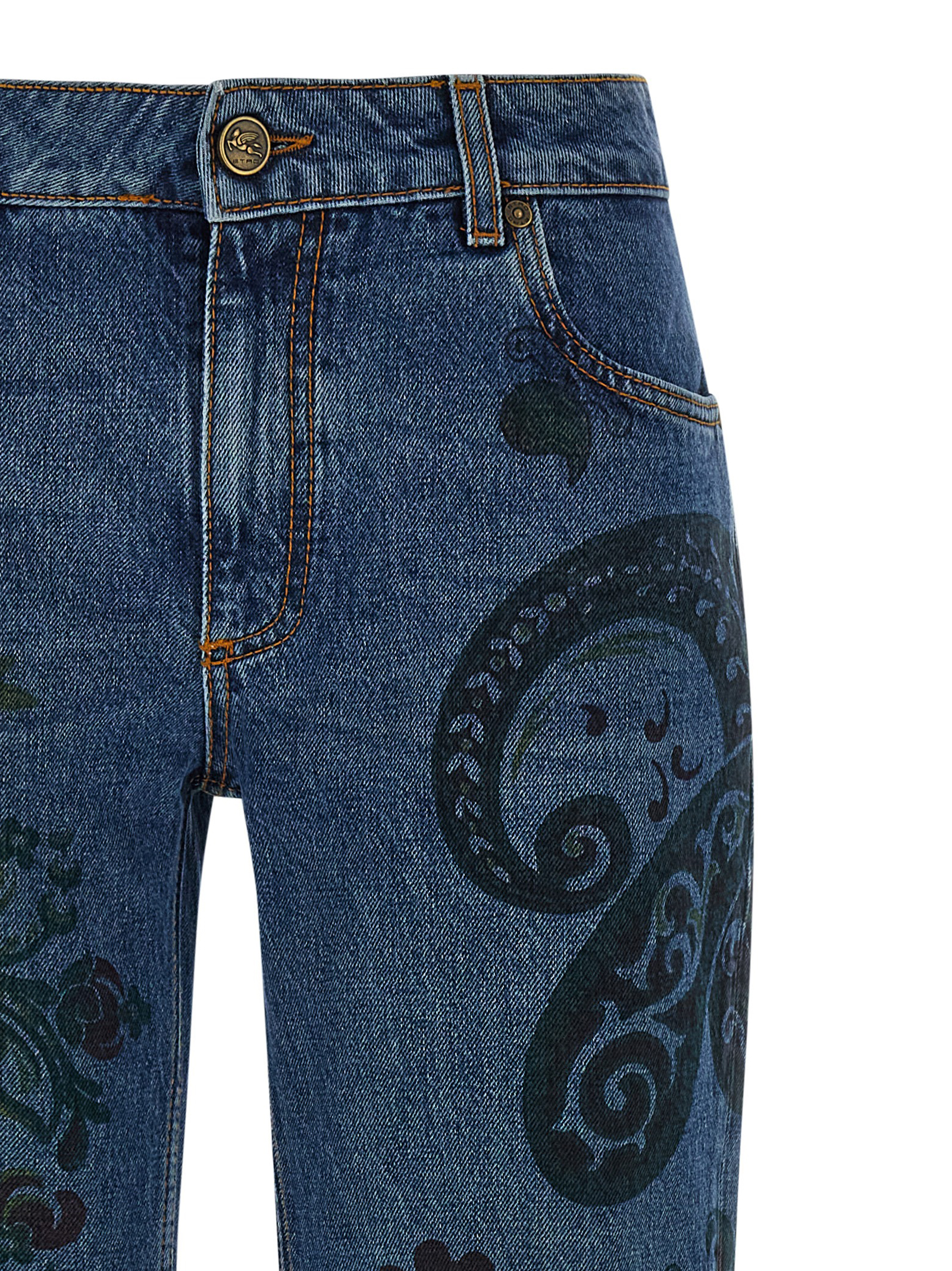 Paisley print jeans - immagine 3