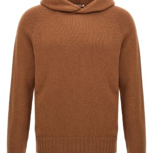 Wool hooded sweater