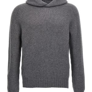Wool hooded sweater