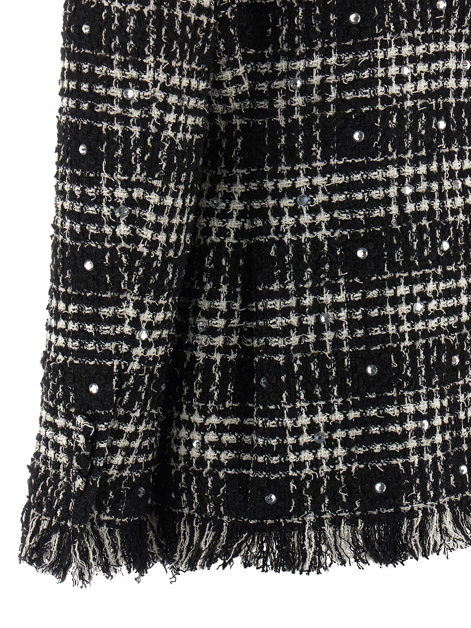 Tweed and rhinestone blazer - immagine 4