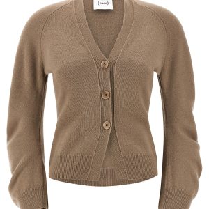 Curved sleeves cardigan