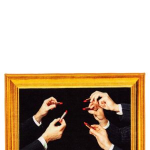 Seletti x Toiletpaper 'Lipstick' bath mat