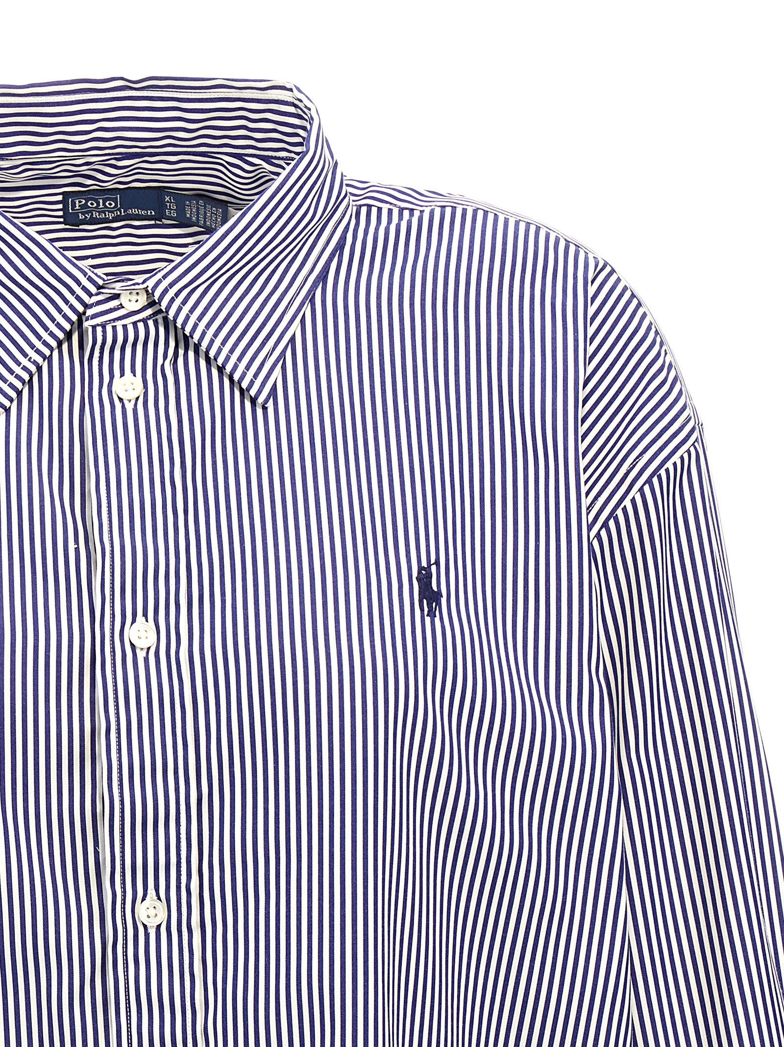 Striped and logo shirt - immagine 3
