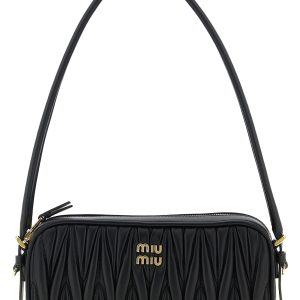 Matelassé nappa pouch