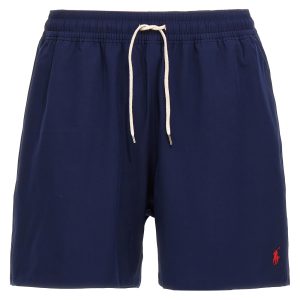 Logo embroidery swim shorts
