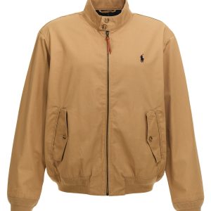 Logo embroidery bomber jacket