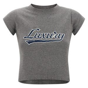'Shrunk Luxury Script' T-shirt