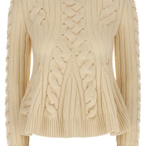 'Peplum Cable' sweater