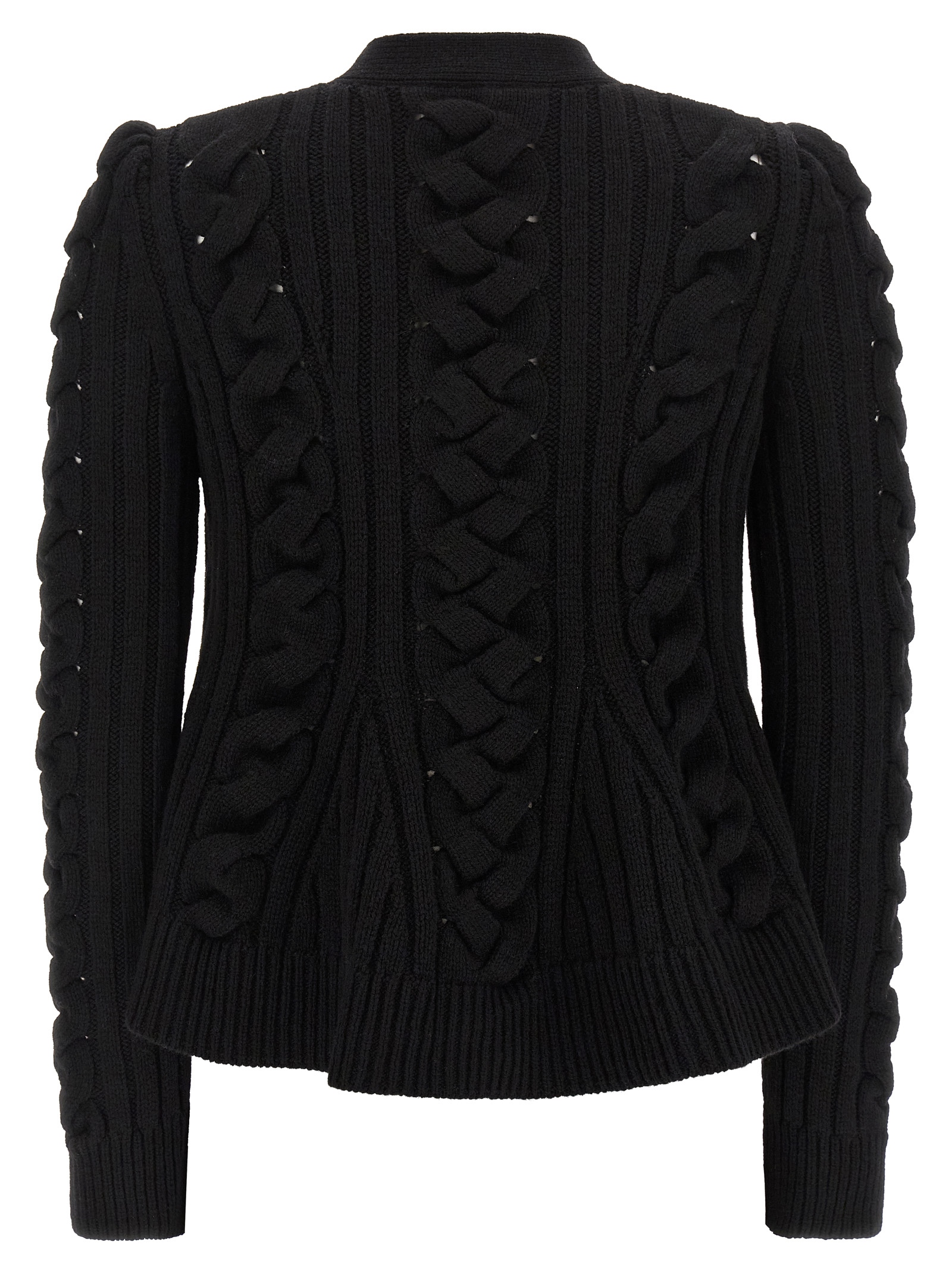 Braided wool cardigan - immagine 2