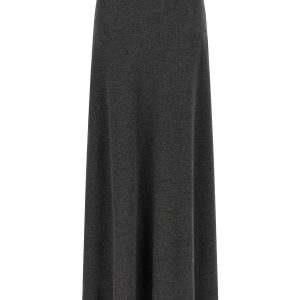 Maxi wool skirt