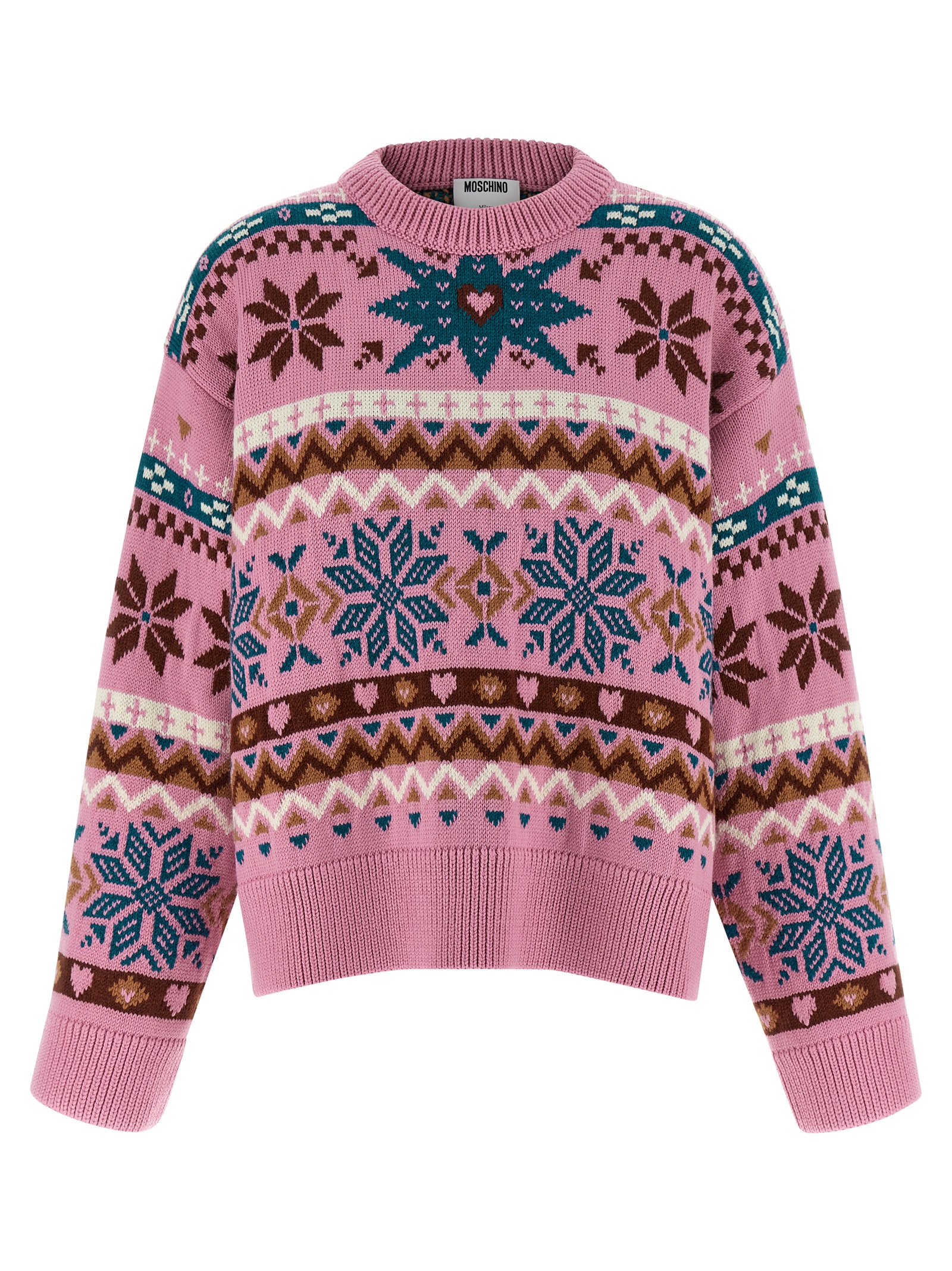 Intarsia wool sweater