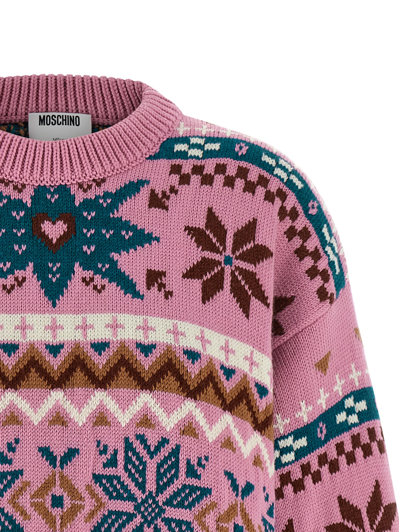 Intarsia wool sweater - immagine 3