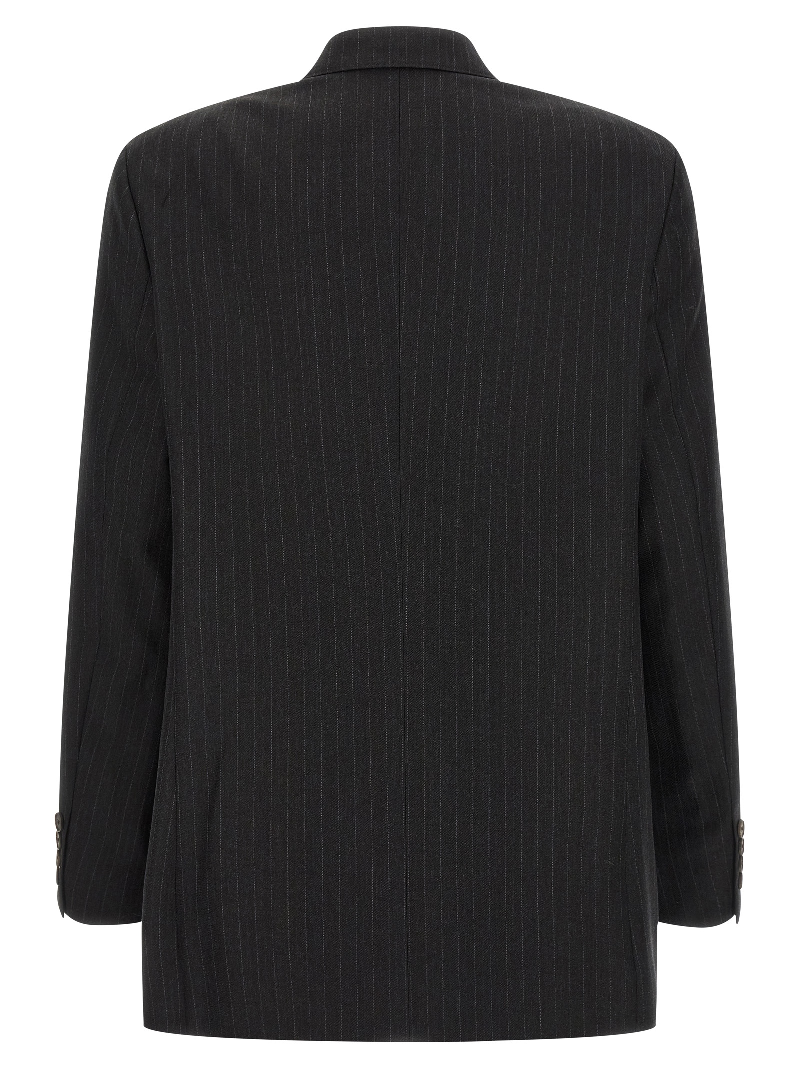 Pinstriped long blazer - immagine 2