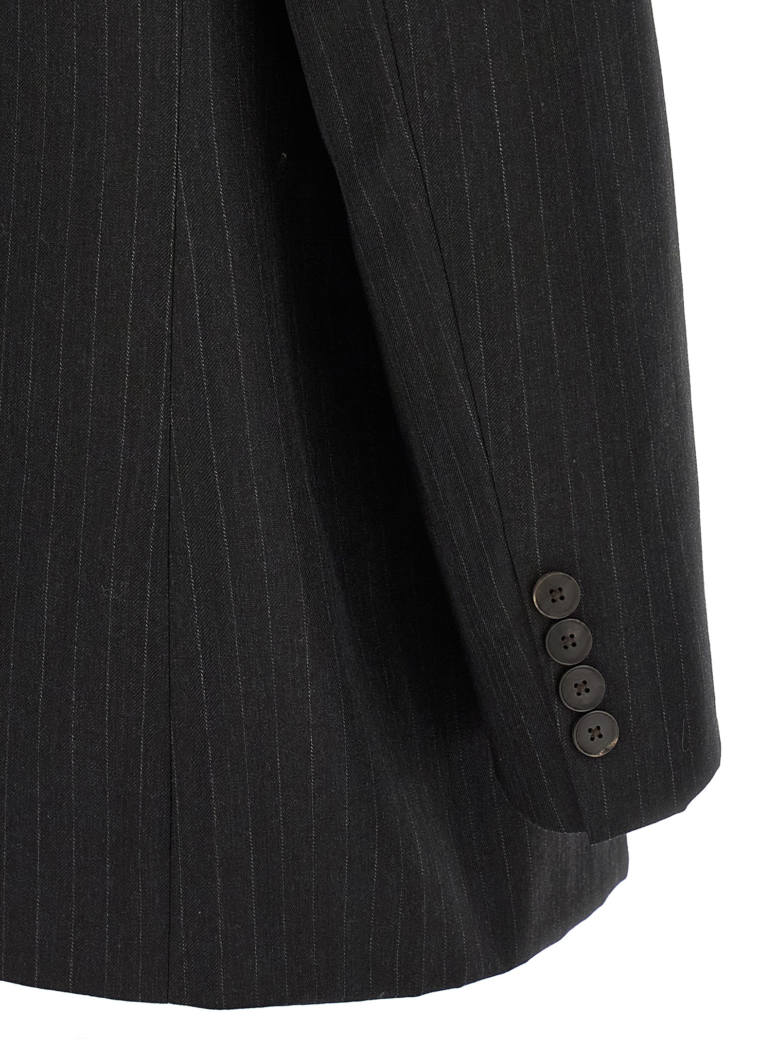Pinstriped long blazer - immagine 4